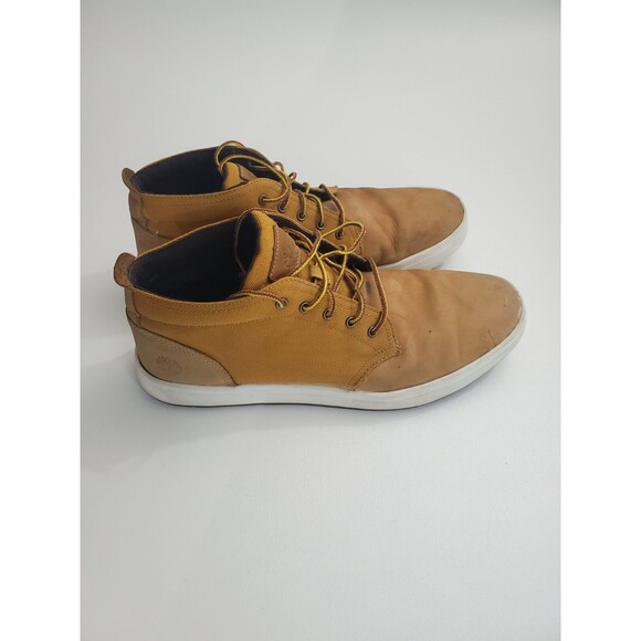 Timberland Men\'s Davis Square Chukka Shoe, Wheat Nubuck, 13 main image 8